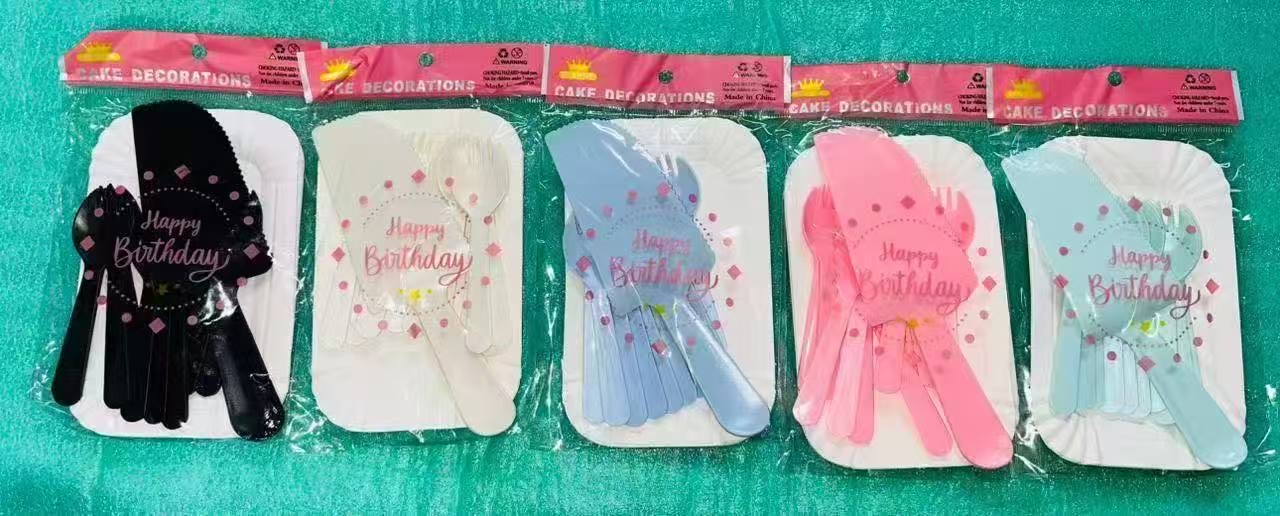 Cake decoration cutlery set
